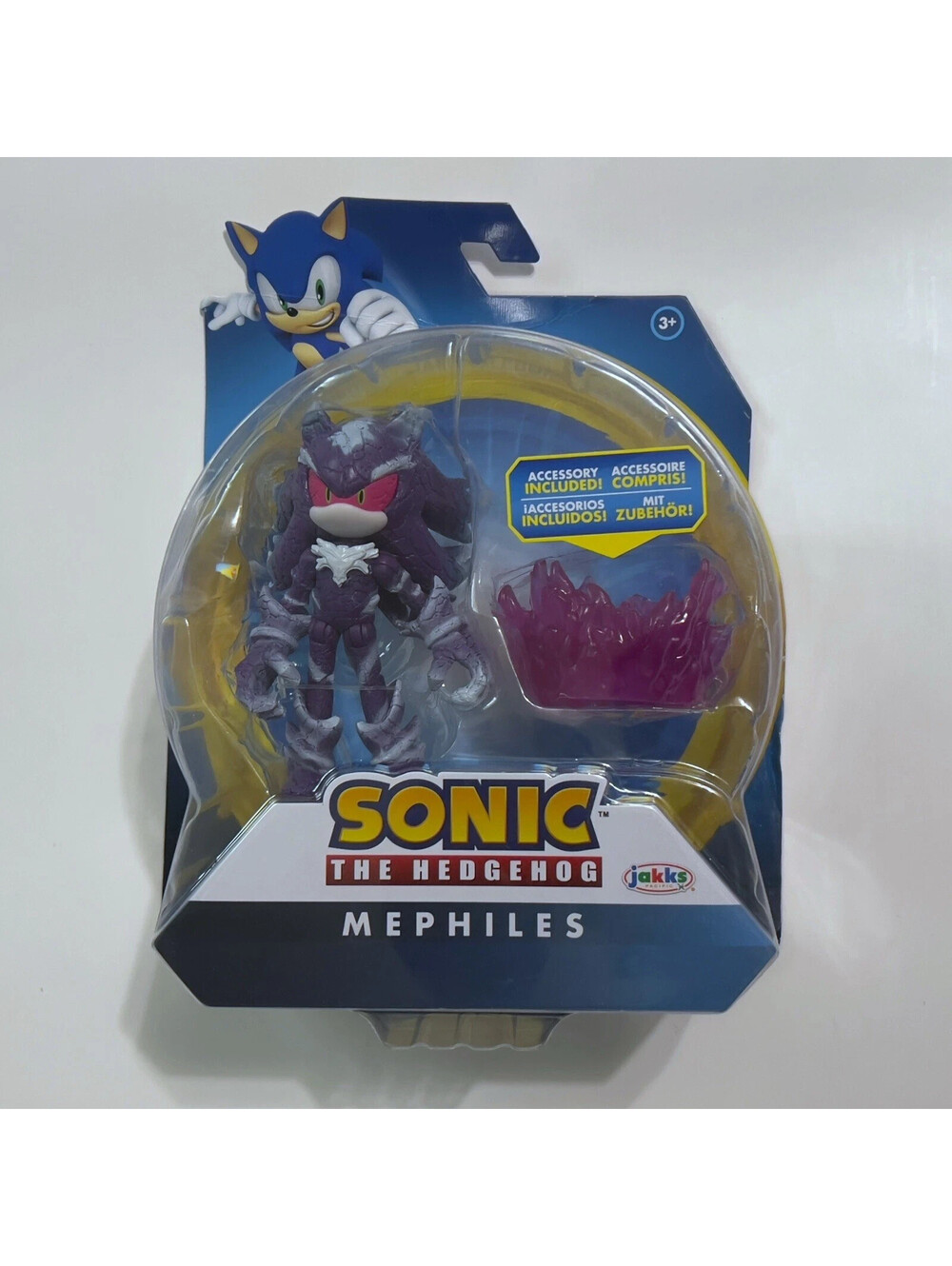 Jakks Pacific Sonic the Hedgehog 4" Mephiles the Dark Action Figure Purple Base